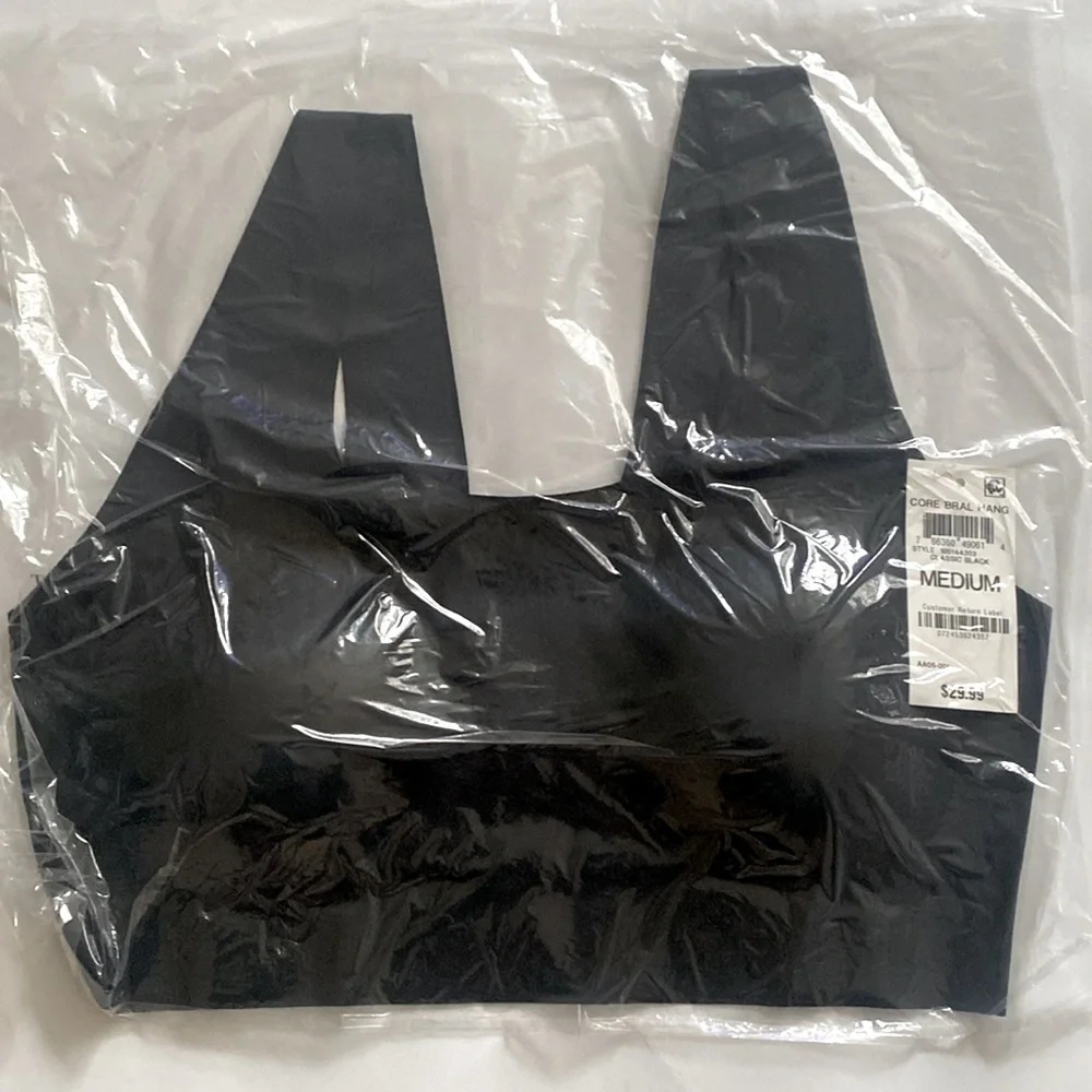ALFANI INTIMATES Laser Cut Seamless Wireless Bralette, Black, Sizes: Sm & M, NWT